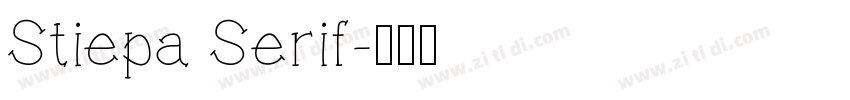 Stiepa Serif字体转换